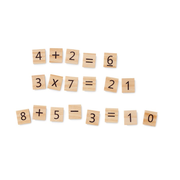 Jeu de comptage éducatif en bois