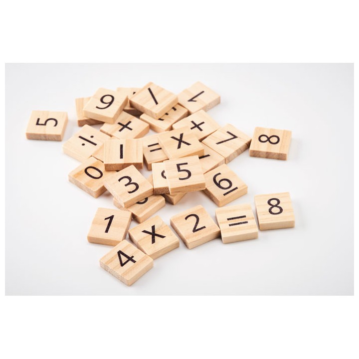 Jeu de comptage éducatif en bois