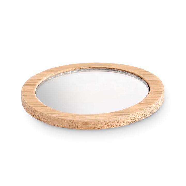 Miroir de poche en bambou