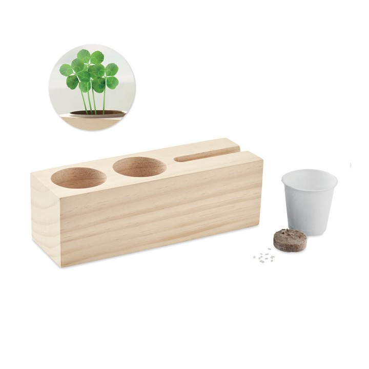 Station de bureau avec graines