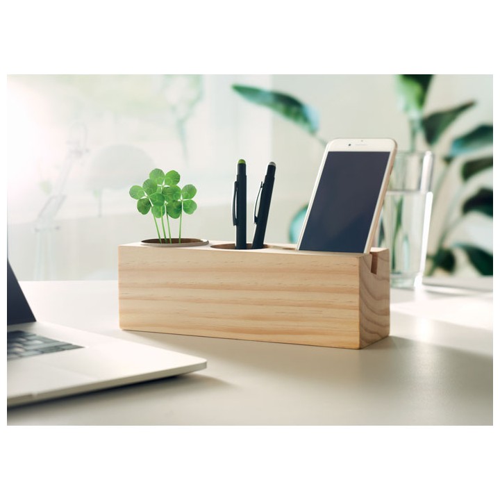 Station de bureau avec graines
