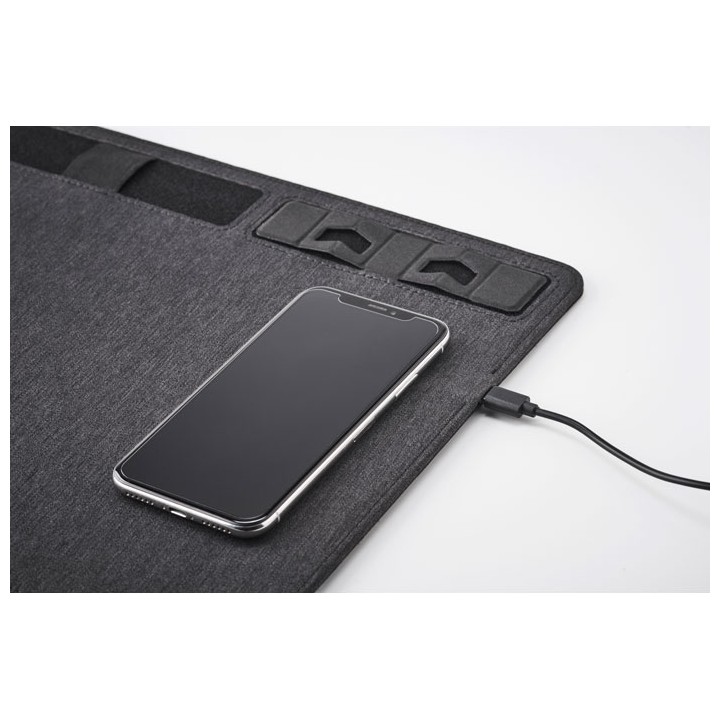 Tapis de souris RPET chargeur 15W