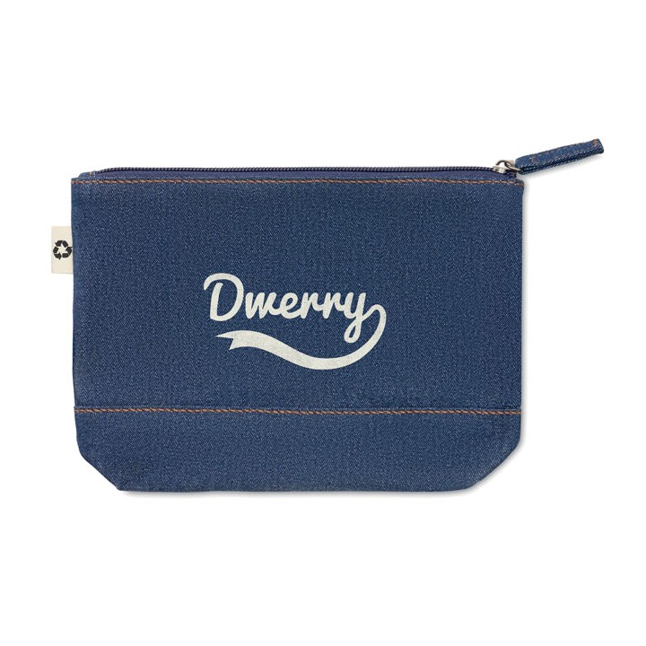 Trousse en denim recyclé