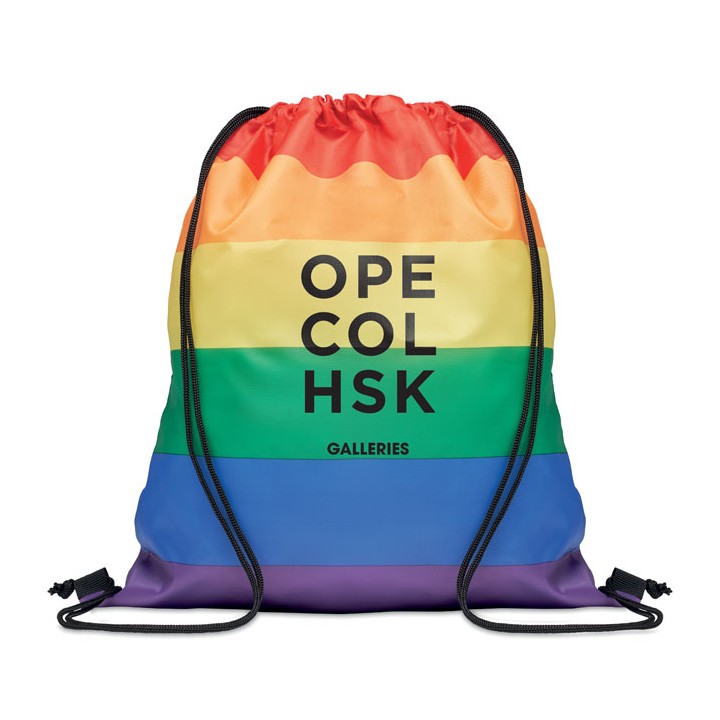 Sac à cordon arc-en-ciel  RPET