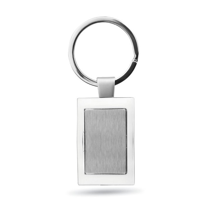 Porte-clés rectangulaire métal