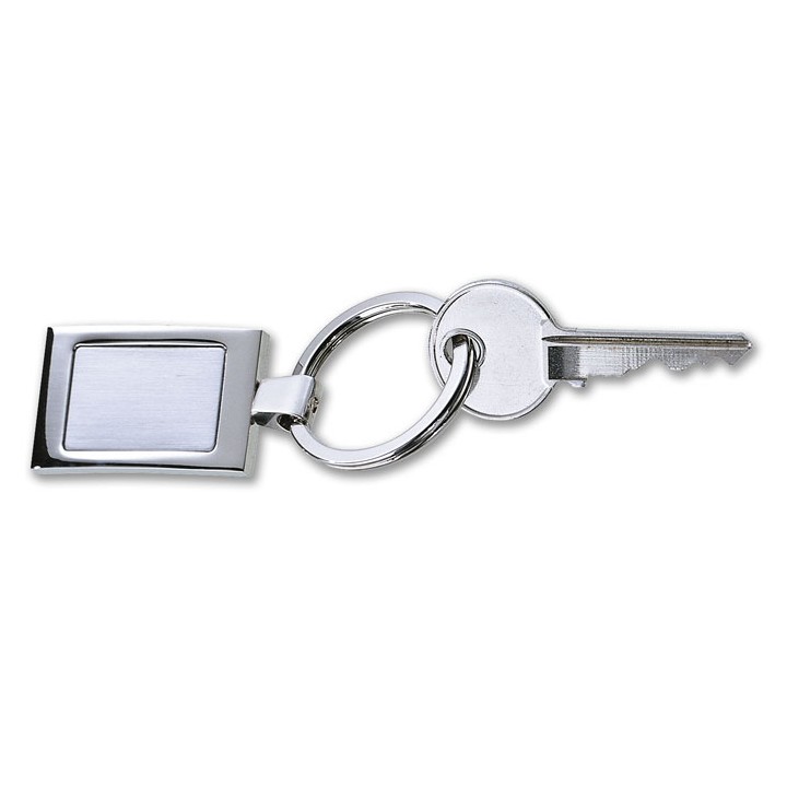 Porte-clés rectangulaire métal