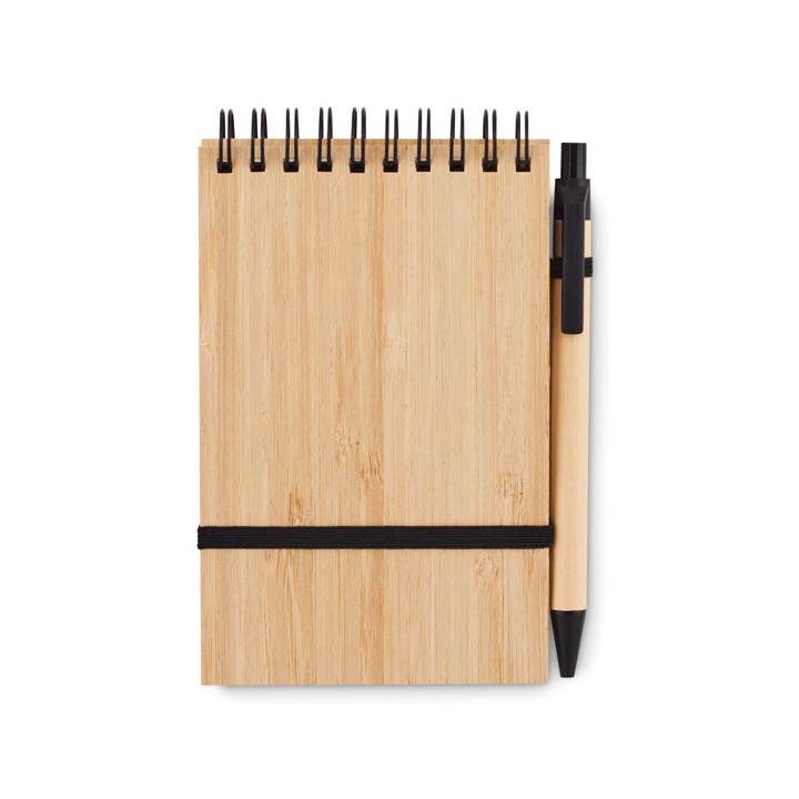 Set de bloc-notes A6 en bambou
