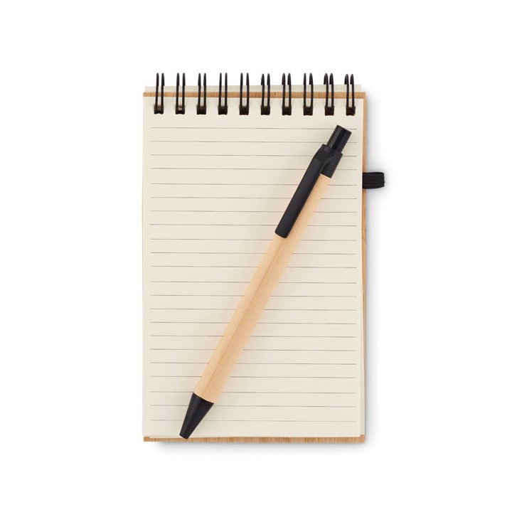Set de bloc-notes A6 en bambou