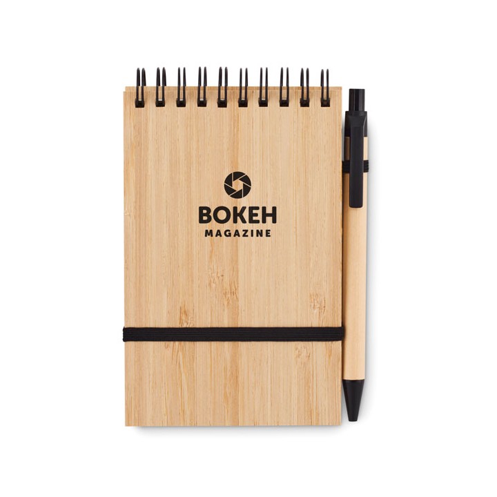 Set de bloc-notes A6 en bambou