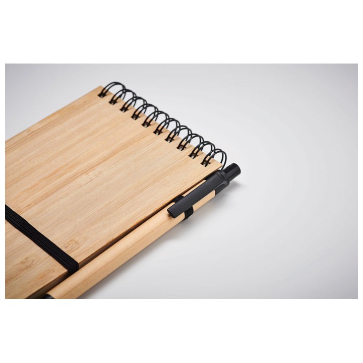 Set de bloc-notes A6 en bambou