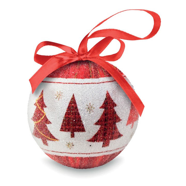 Boule de Noël et boîte.