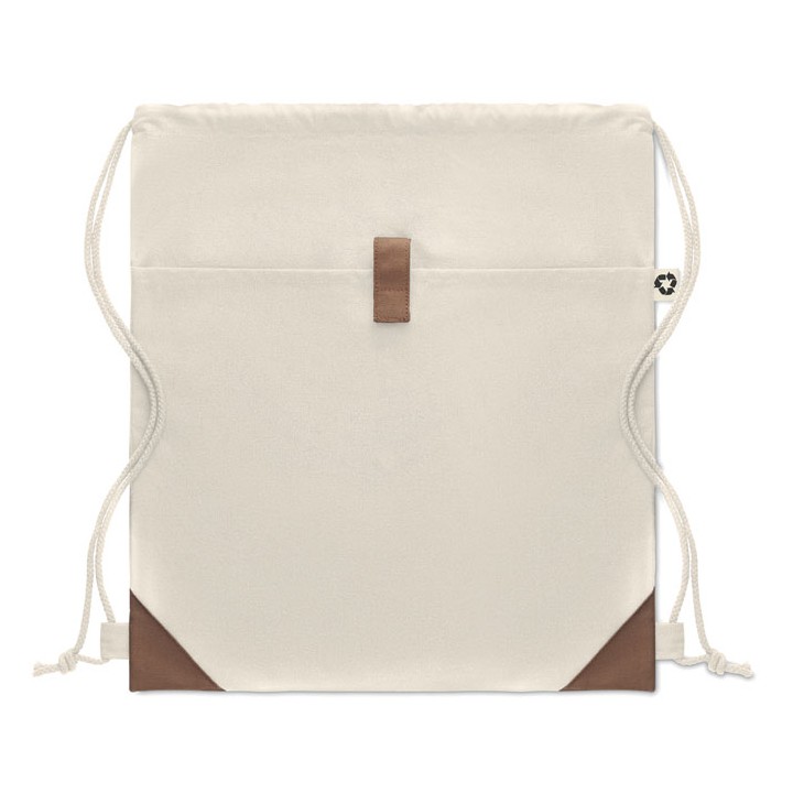 Sac à cordon en coton recyclé