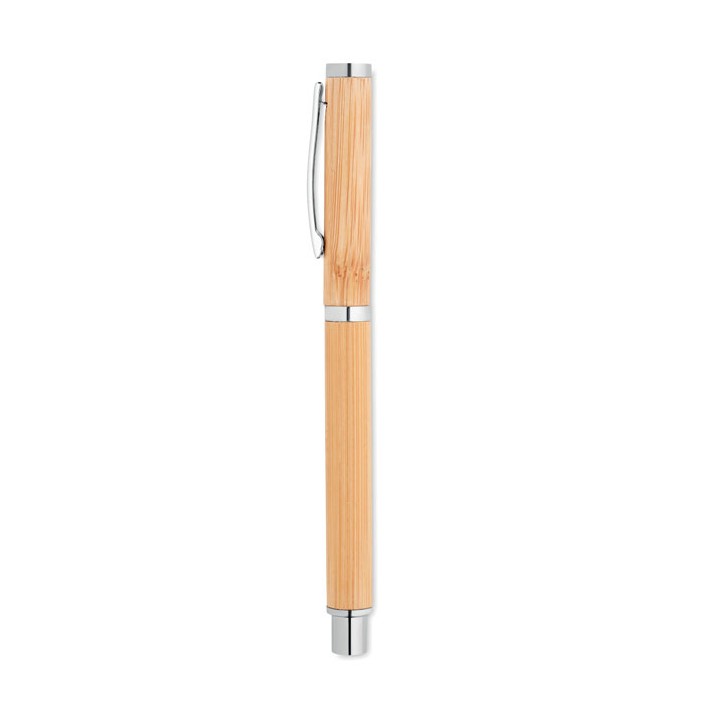 Stylo encre gel en bambou