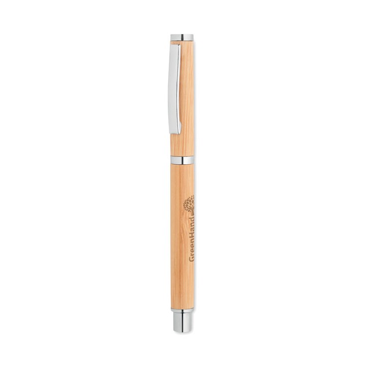 Stylo encre gel en bambou