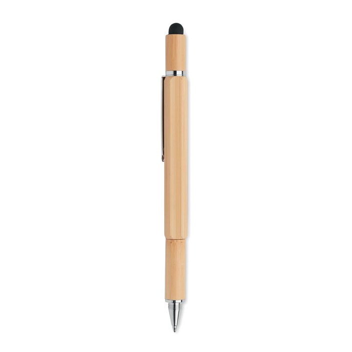 Stylo niveau à bulle en bambou