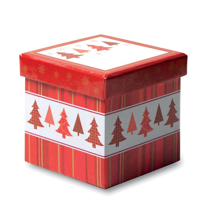 Boule de Noël et boîte.