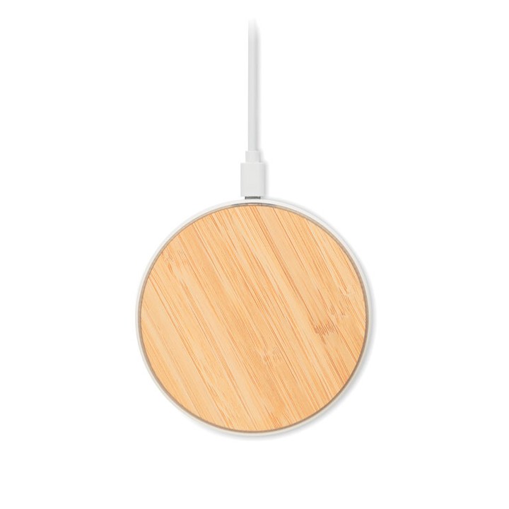 Chargeur sans fil 15W en bambou