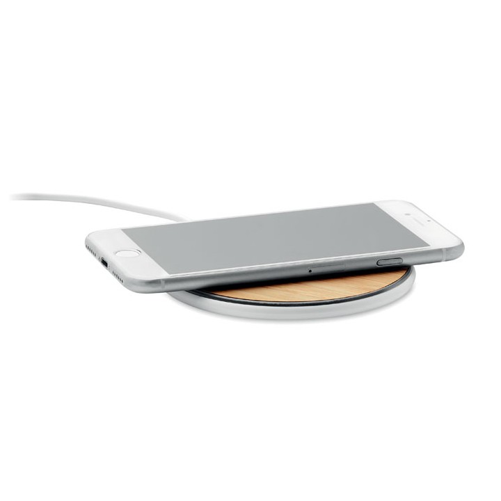 Chargeur sans fil 15W en bambou