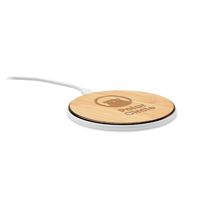 Chargeur sans fil 15W en bambou