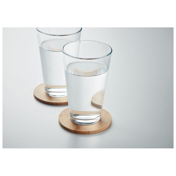 Lot de 6 sous-verres en bambou