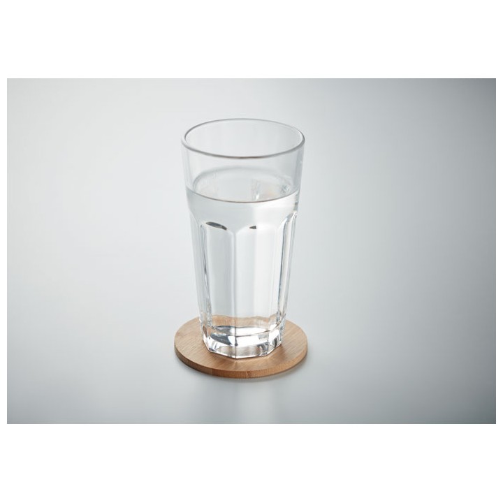 Sous-verre rond en bambou