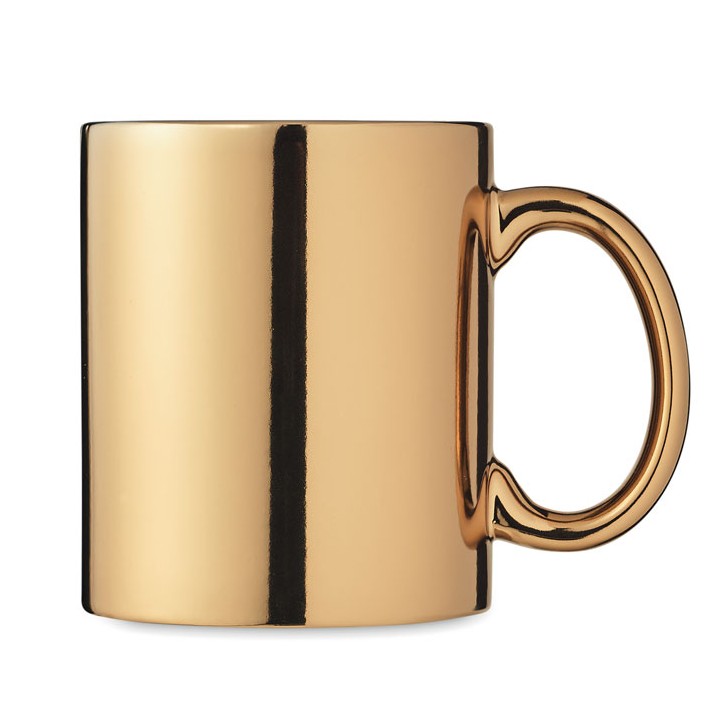Tasse en céramique métalisée