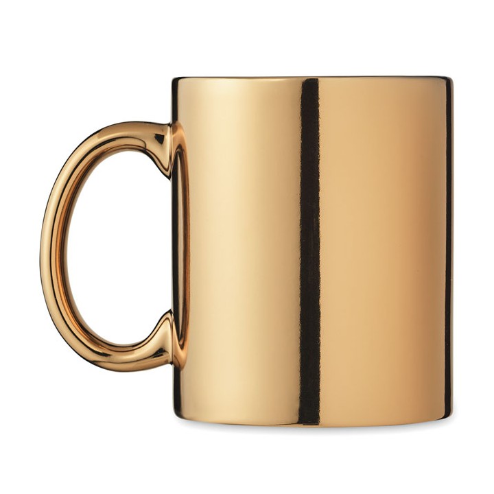 Tasse en céramique métalisée
