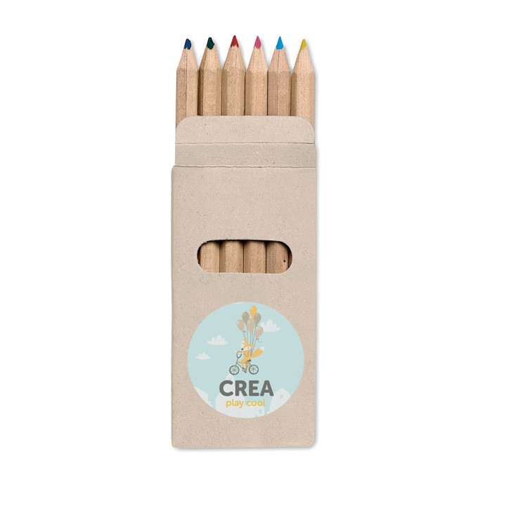 6 Crayons de couleur