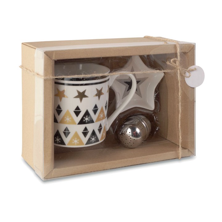 Tasse, soucoupe et infuseur