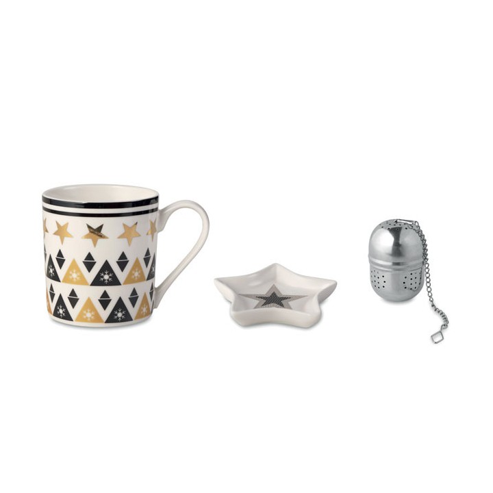 Tasse, soucoupe et infuseur