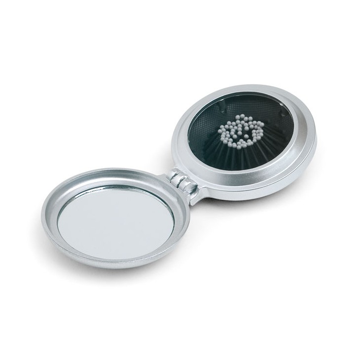 Brosse/miroir pliable
