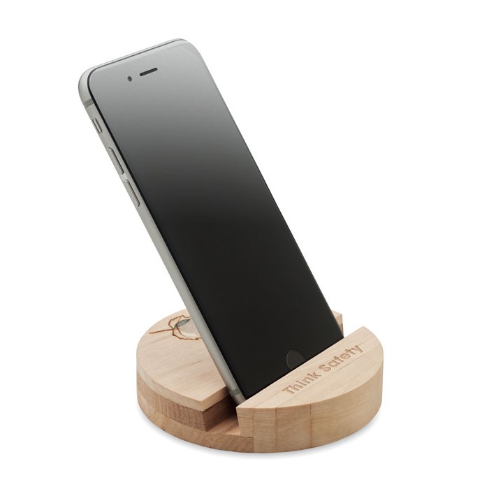Support de téléphone en bouleau