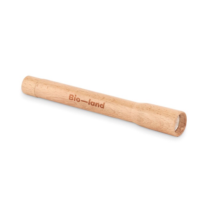 Torche en bois lumière COB