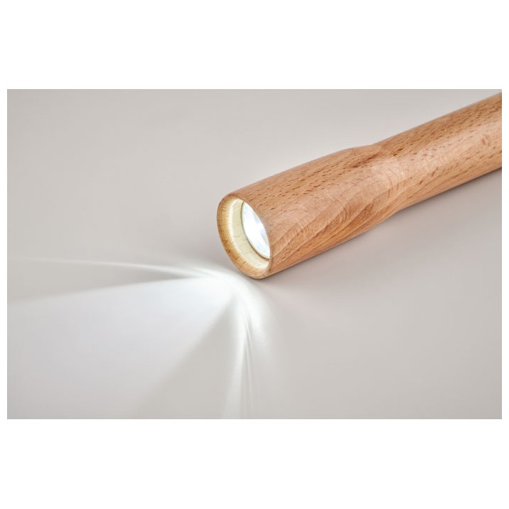 Torche en bois lumière COB