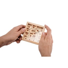 Jeu de labyrinthe en pin