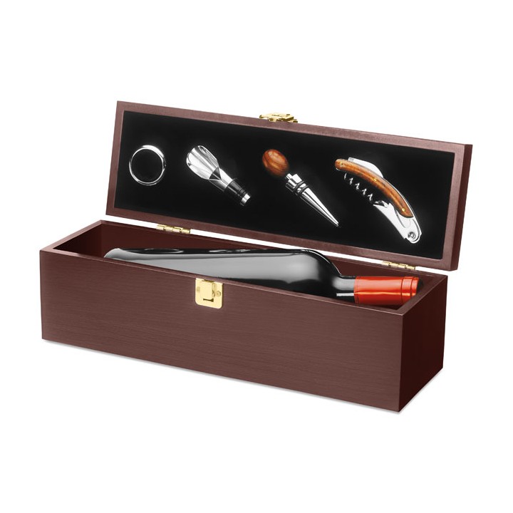 Coffret à vin en bois
