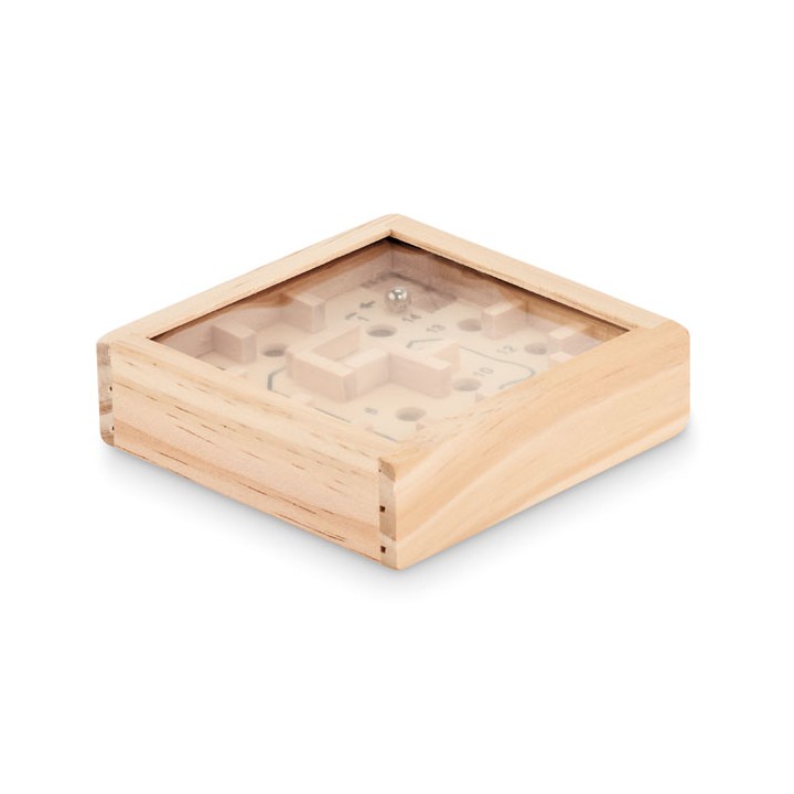 Jeu de labyrinthe en pin