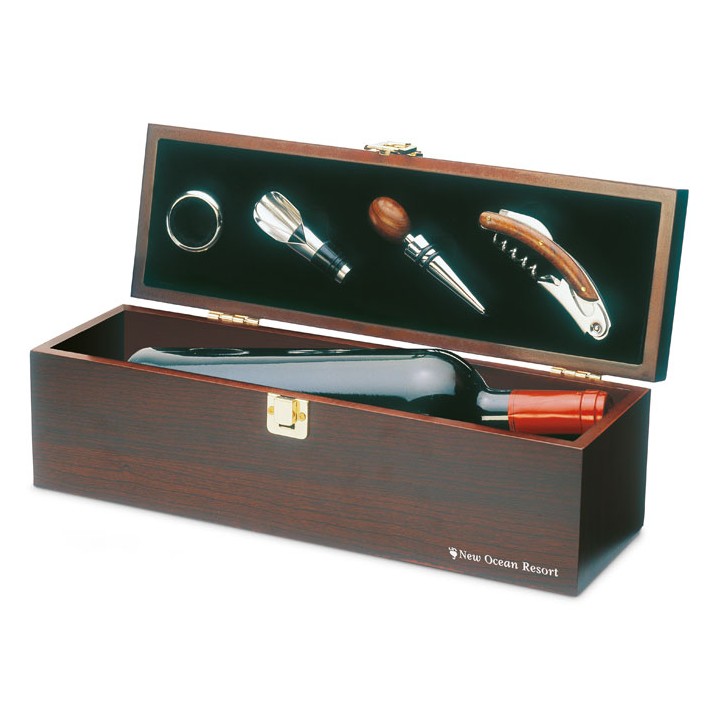 Coffret à vin en bois
