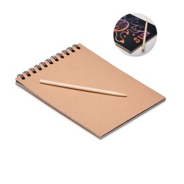 Carnet de papier à gratter