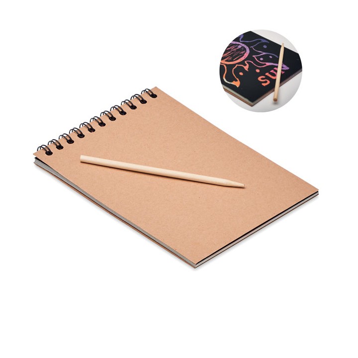 Carnet de papier à gratter