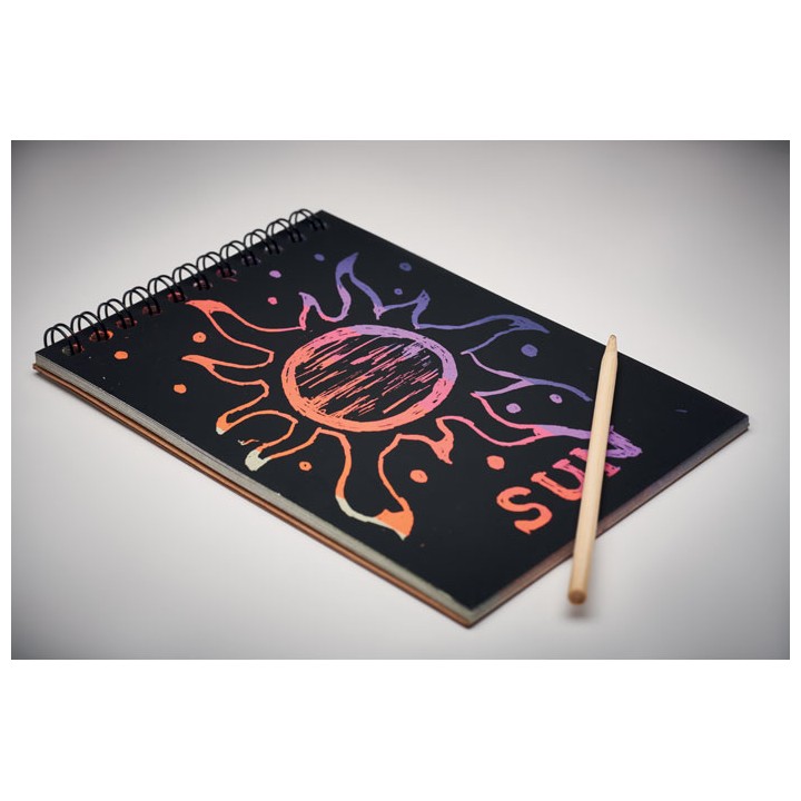 Carnet de papier à gratter