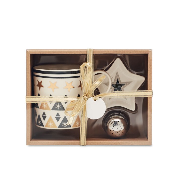 Tasse, soucoupe et infuseur