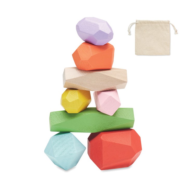 8 Pieces en bois empilables