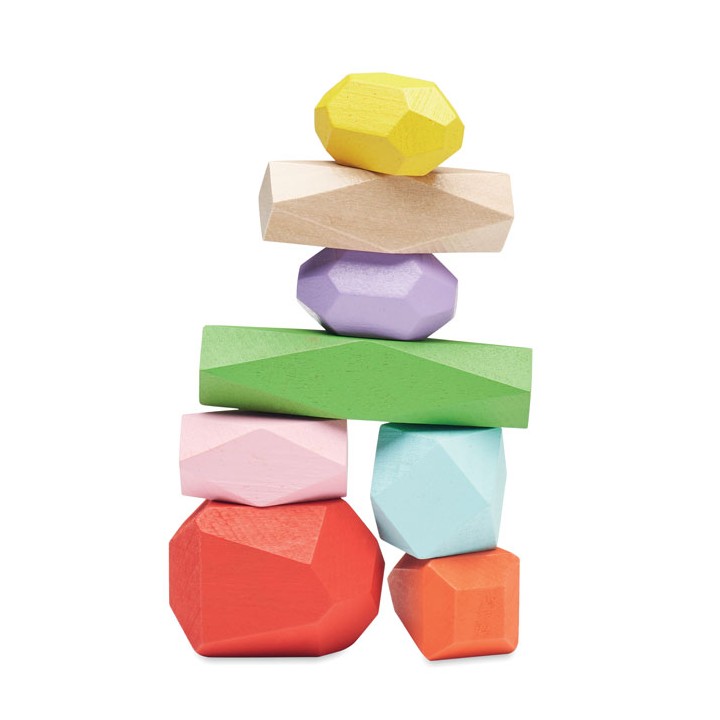 8 Pieces en bois empilables