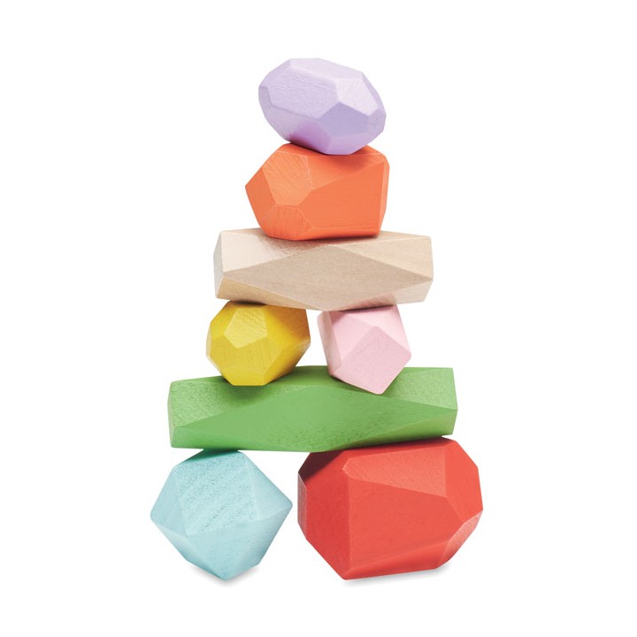 8 Pieces en bois empilables