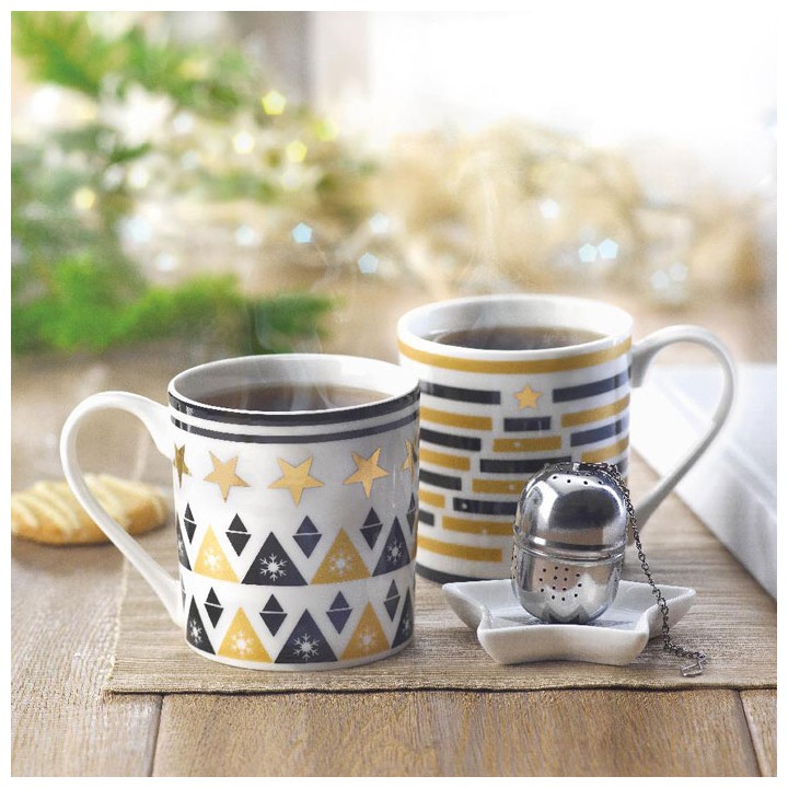 Tasse, soucoupe et infuseur