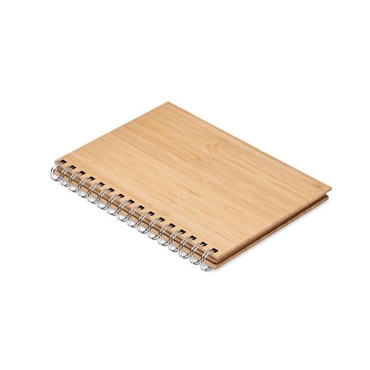 Carnet à spirale A5 en bambou