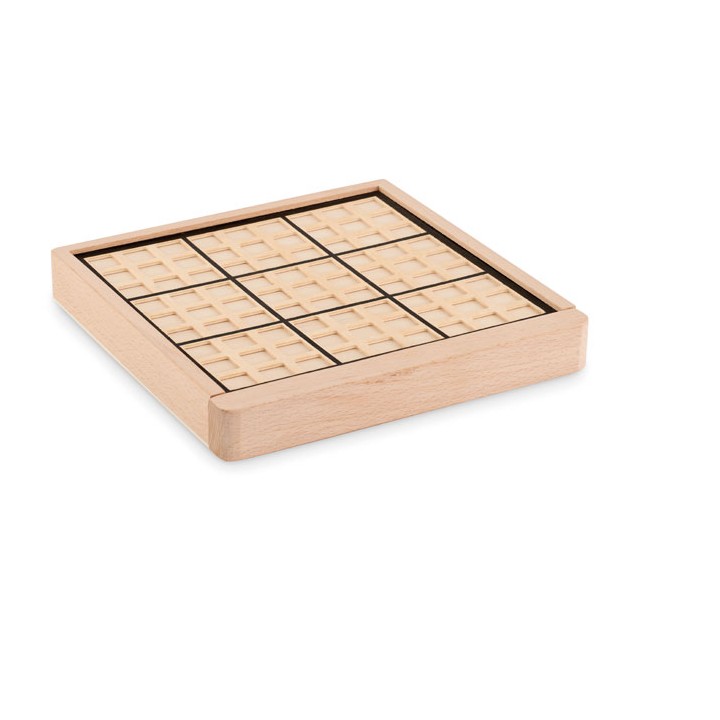 Jeu de plateau sudoku en bois