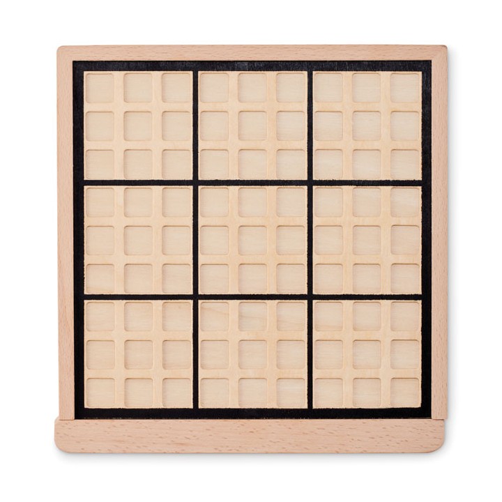 Jeu de plateau sudoku en bois