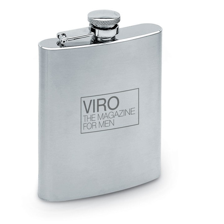 Grande flasque en inox mat
